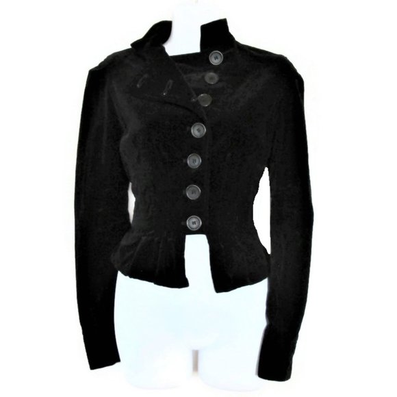 Rampage Jackets & Blazers - SOLD!!!!!!!!! victorian black velvet jacket size medium goth